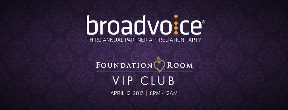 Layout for Broadvoice Third Annual Party