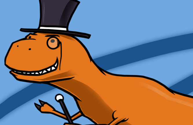 T-Rex with a Top Hat